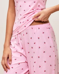 Pantalon en jersey à motif cerises