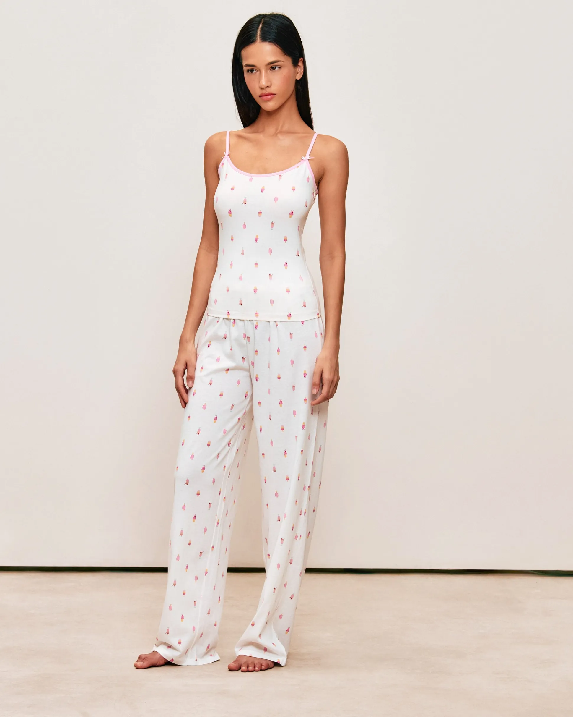 Pantalon en jersey à motif glaces