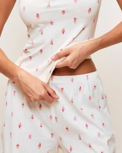 Pantalon en jersey à motif glaces