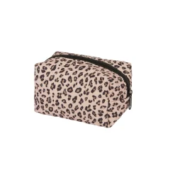 Pochette matelassée léopard
