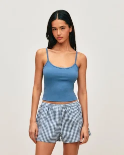 Short en coton vichy