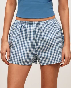 Short en coton vichy