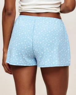 Short en jersey côtelé