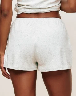 Short en jersey côtelé
