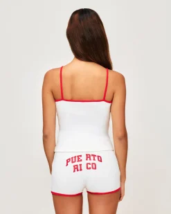 Short en jersey imprimé "Puerto Rico"