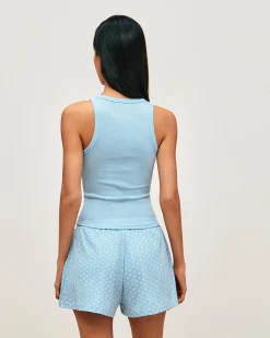 Short en jersey à motif étoiles