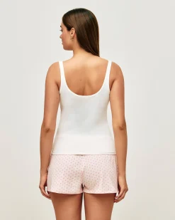 Short en jersey à pois