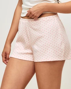 Short en jersey à pois