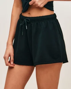 Short en molleton noir