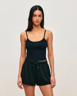 Short en molleton noir