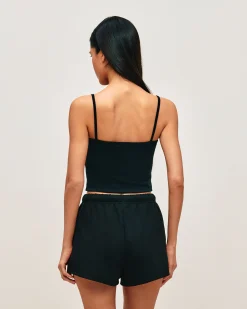 Short en molleton noir