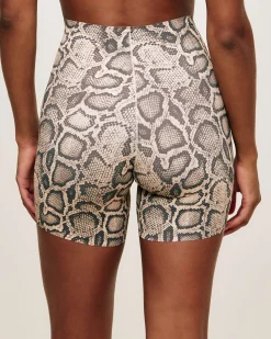 Short microfibre sans coutures motif serpent