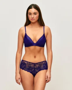 Shorty en dentelle florale