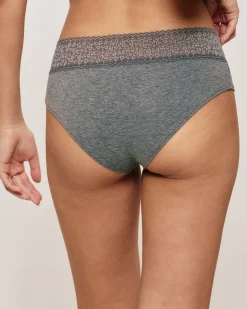 Shorty uni avec dentelle