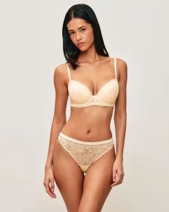 Soutien-gorge ampliforme en dentelle florale