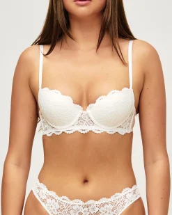 Soutien-gorge ampliforme en dentelle florale
