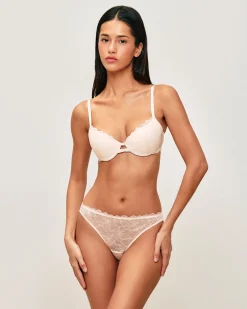 Soutien-gorge ampliforme en dentelle florale