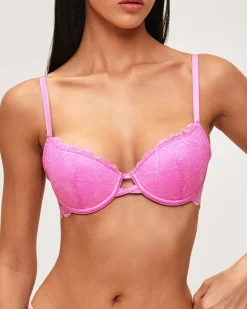 Soutien-gorge ampliforme en dentelle florale