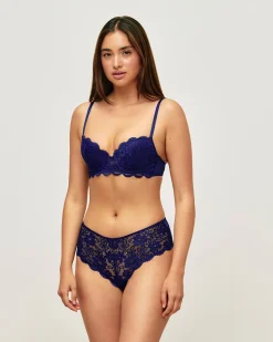 Soutien-gorge ampliforme en dentelle florale