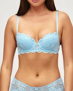 Soutien-gorge ampliforme en dentelle florale