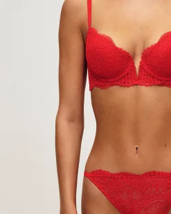 Soutien-gorge ampliforme en dentelle florale