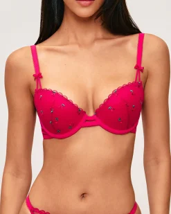 Soutien-gorge ampliforme à motif cerise