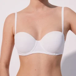 Soutien-gorge bandeau en microfibre