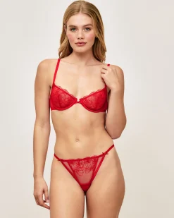 Soutien-gorge corbeille avec broderies