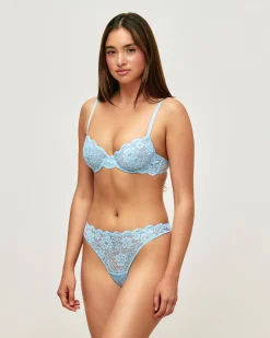 Soutien-gorge corbeille en dentelle florale