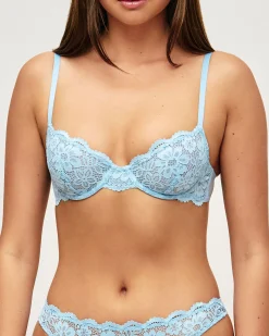 Soutien-gorge corbeille en dentelle florale