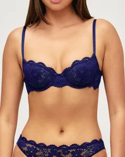Soutien-gorge corbeille en dentelle florale