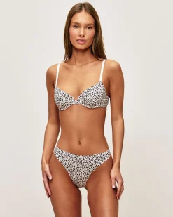 Soutien-gorge corbeille microfibre léopard