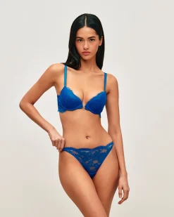 Soutien-gorge push-up en dentelle avec bijou soleil