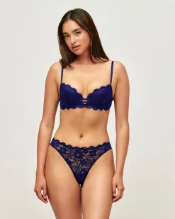 Soutien-gorge push-up en dentelle florale