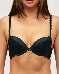Soutien-gorge push-up en dentelle et laçage