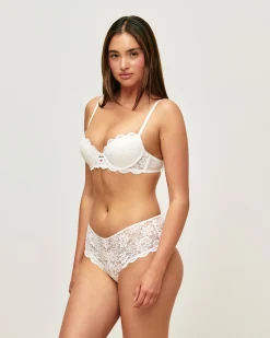 Soutien-gorge push-up en dentelle florale