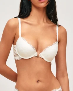 Soutien-gorge push-up en dentelle avec bijou soleil