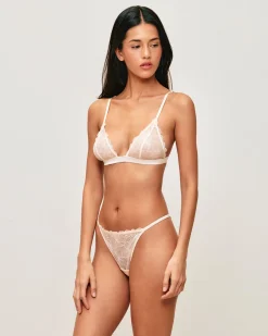 Soutien-gorge triangle en dentelle