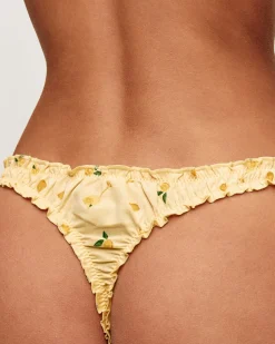 String en coton imprimé citrons