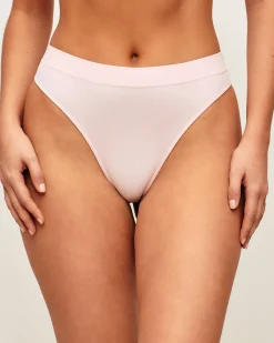 String taille haute côtelé