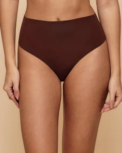 String taille haute en microfibre