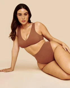 String taille haute microfibre sans coutures