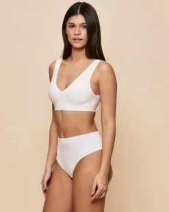 String taille haute microfibre sans coutures