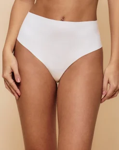 String taille haute microfibre sans coutures