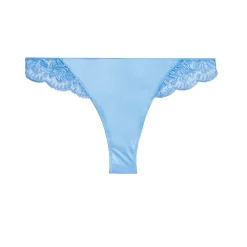 Tanga en microfibre avec broderies