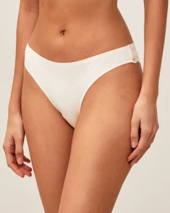 Tanga en microfibre et dentelle