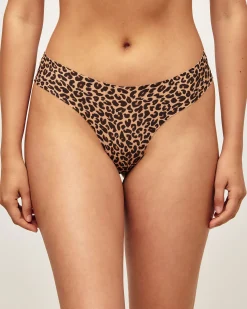 Tanga en microfibre léopard