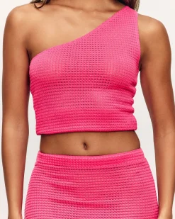 Top asymétrique en crochet