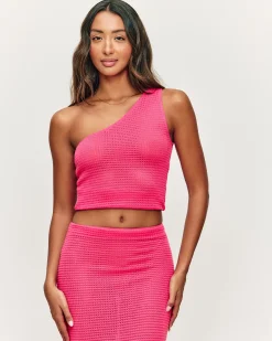 Top asymétrique en crochet