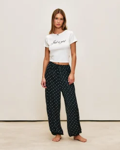 T-shirt avec broderie "Just a Girl" en jersey